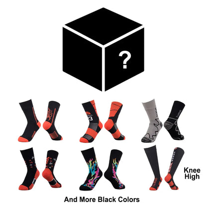 Waterproof Socks Blind Boxes Black One Pair