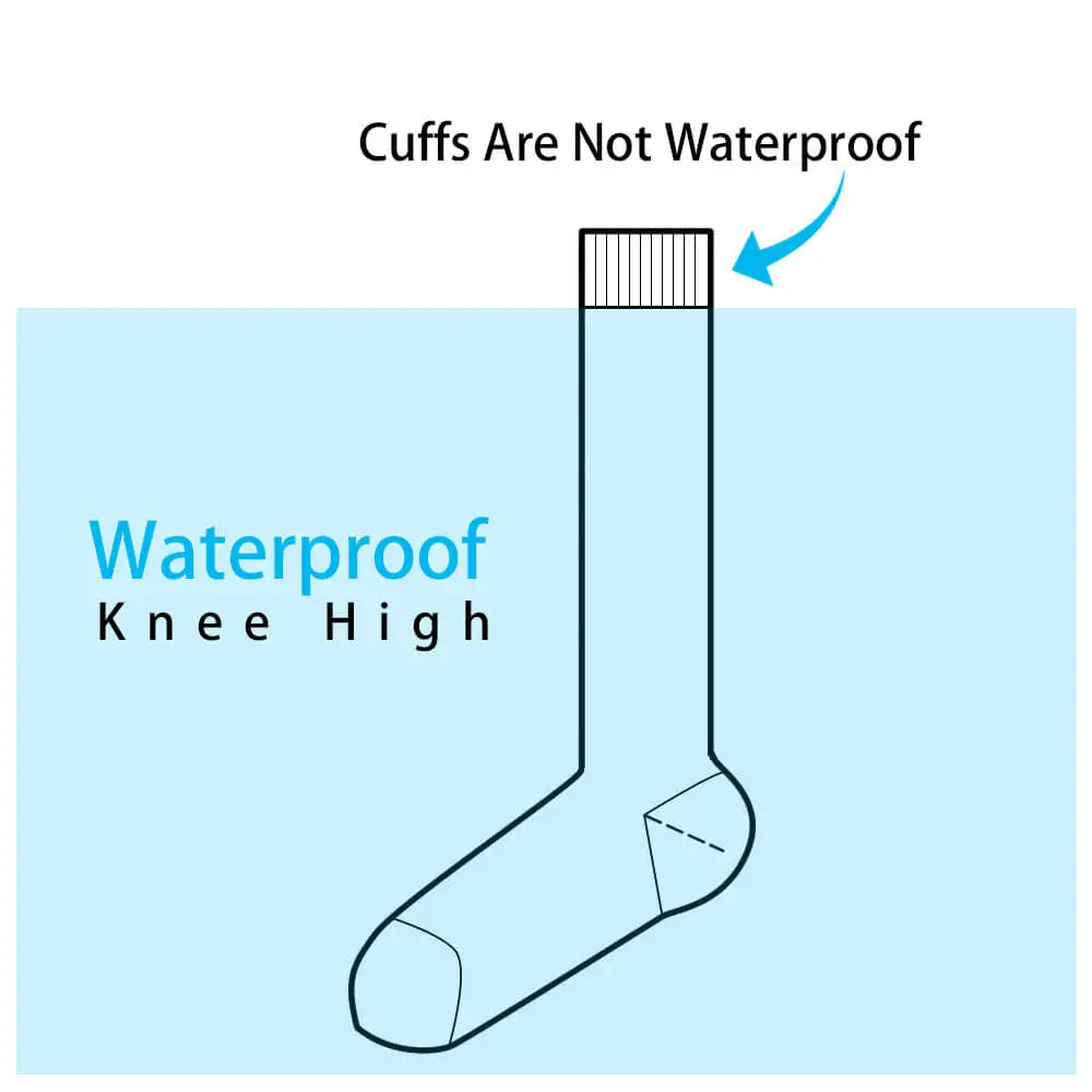 knee height waterproof socks