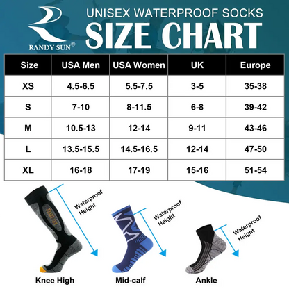 X-Large waterproof socks size