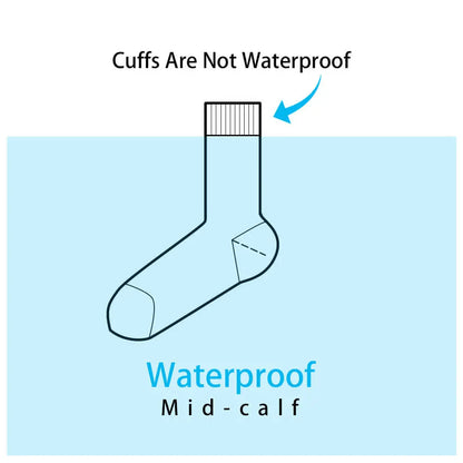 cuffs are not waterproof socks