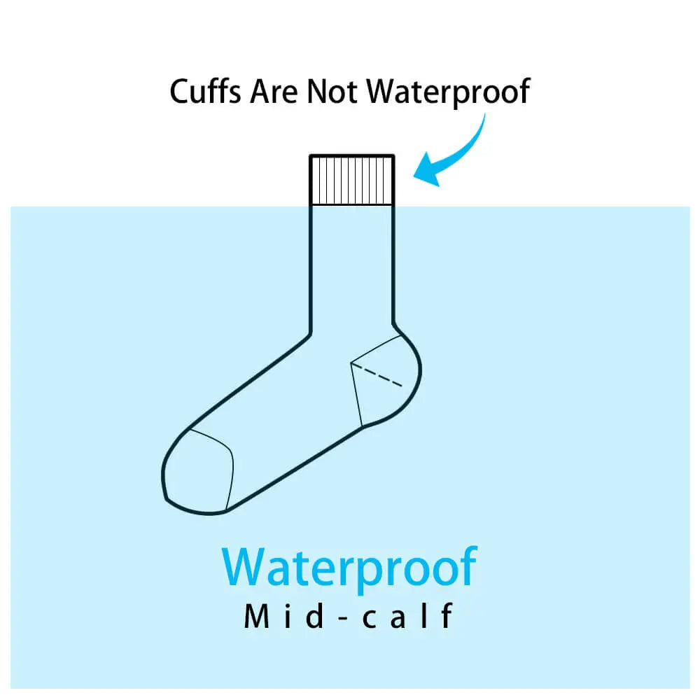 waterproof socks height